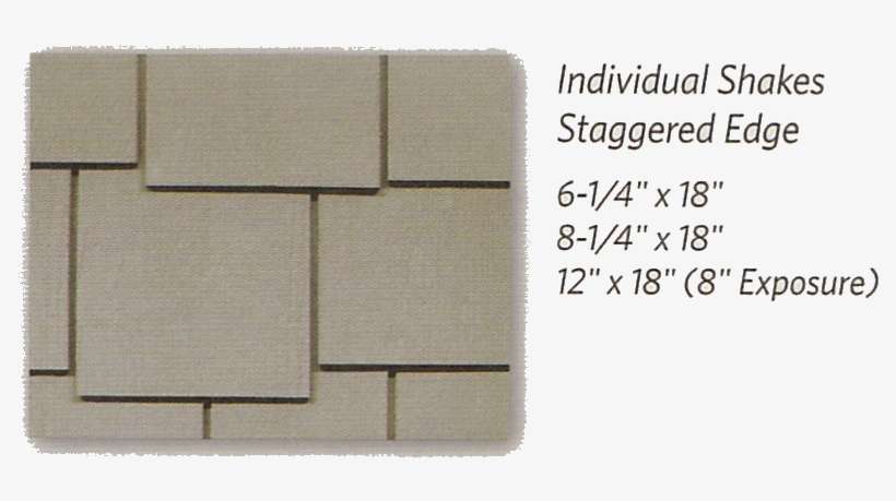 Weatherboards Shapes Individual Shakes Staggered Edge - Wood, transparent png download