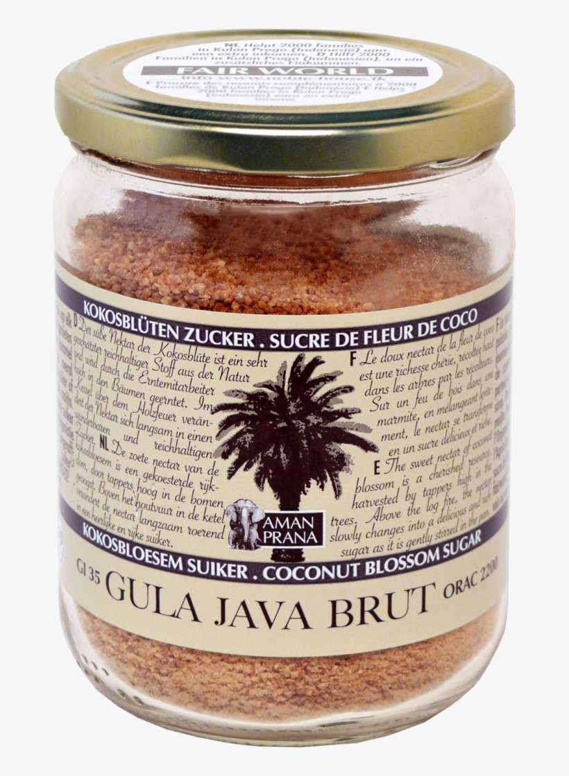 Download Amanprana Gula Java Brut Organic Coconut Blossom - Gula Java Brut, transparent png download