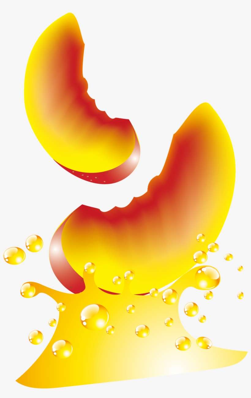 Apple Slices And Apple Juice Vector - Graphic Design, transparent png download