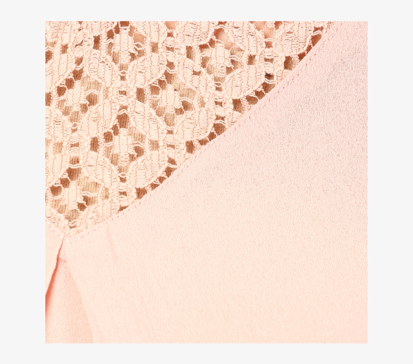 Women Top With Lace Yoke - Crochet, transparent png download