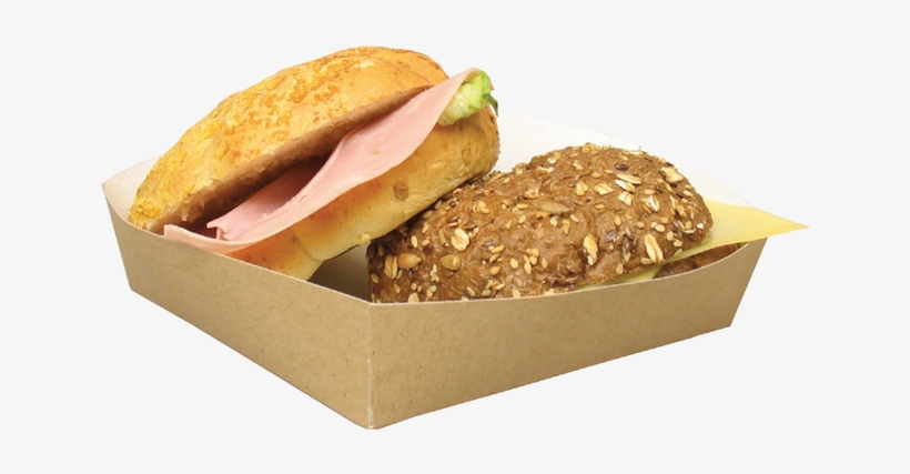 Container, Cardboard, Sandwich Wedge, 135x135x35mm, - Fast Food, transparent png download