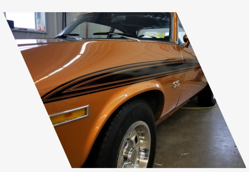 From Matte Black Racing Stripes, Hood And Roof Wraps - Antique Car, transparent png download