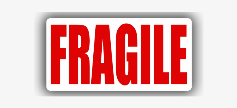 Fragile, 76 X 38mm - Jeugd En Muziek, transparent png download