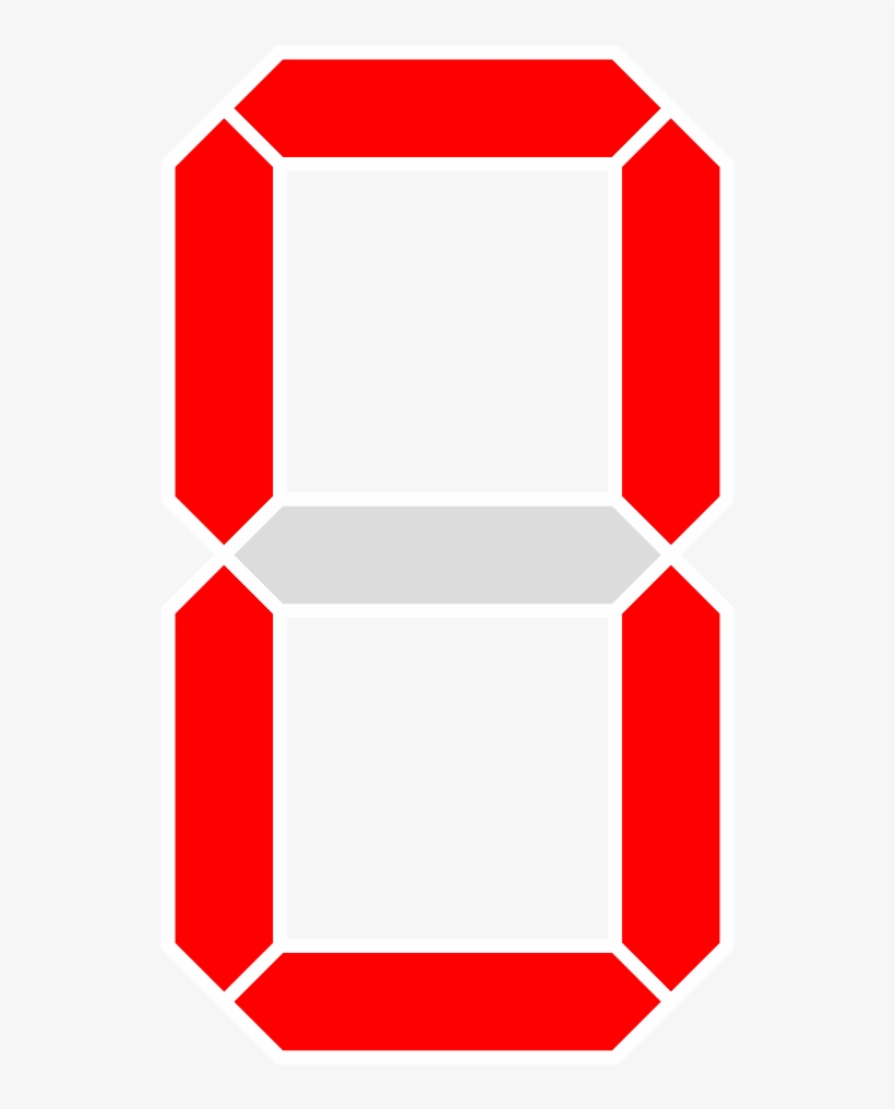 File - 7-segment Abcdef - Svg - Abcdefg For 7 Segment, transparent png download