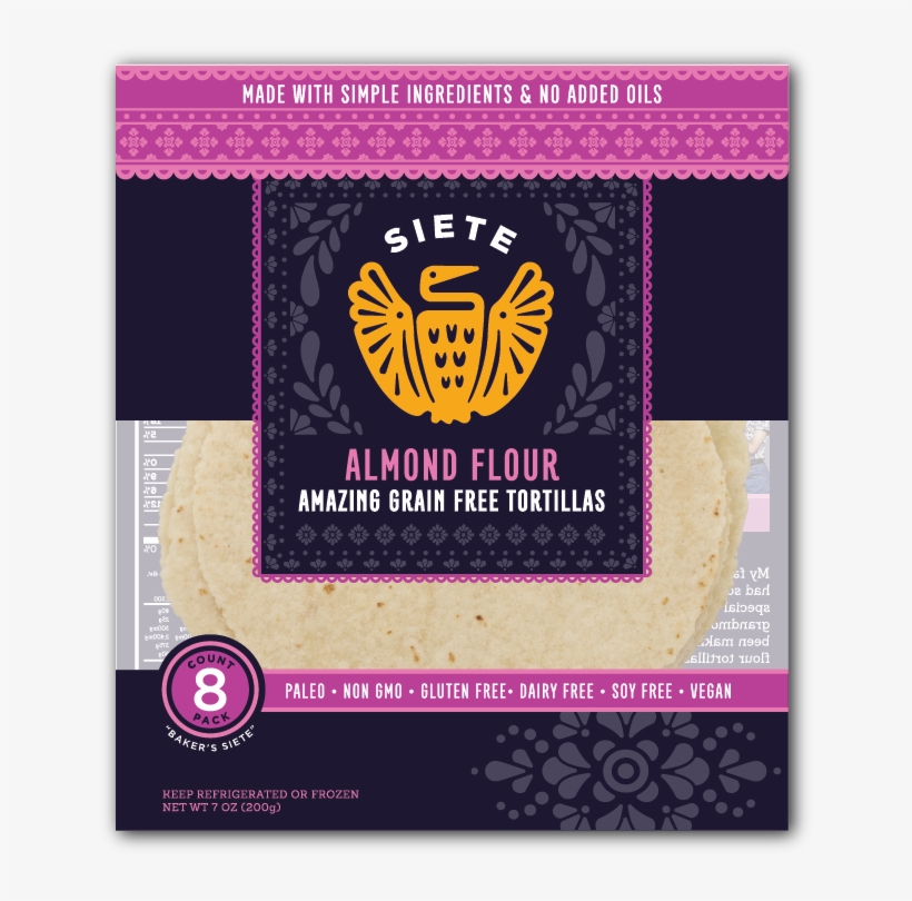 Siete Almond Flour Tortillas - Siete Grain Free Tortillas, transparent png download