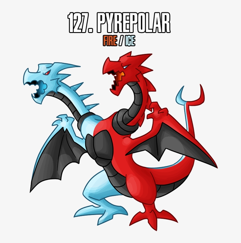 Another Fakeom, And I Really Seem To Have A Thing For - Ice Dragon Fan Made Pokemon, transparent png download
