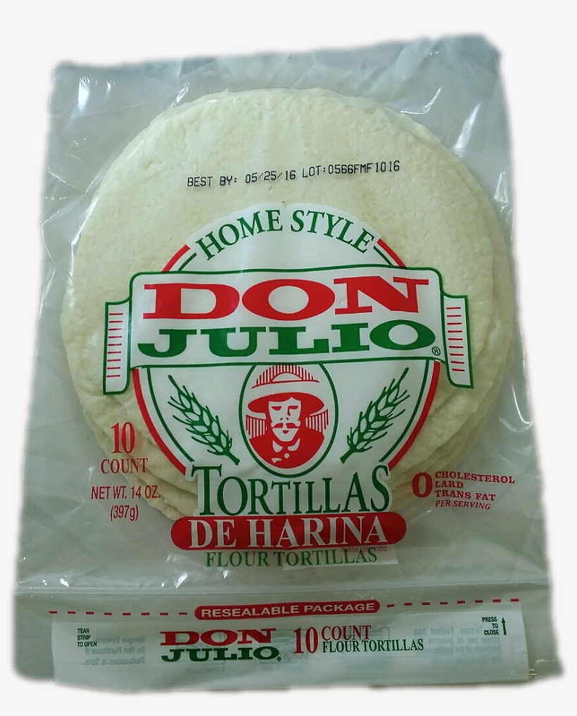 Don Julio Flour Tortillas, 14 Oz, 10 Ct - Corn Tortilla, transparent png download