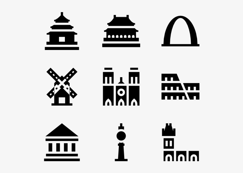 Landmarks - Ancient Greek Vector Png, transparent png download