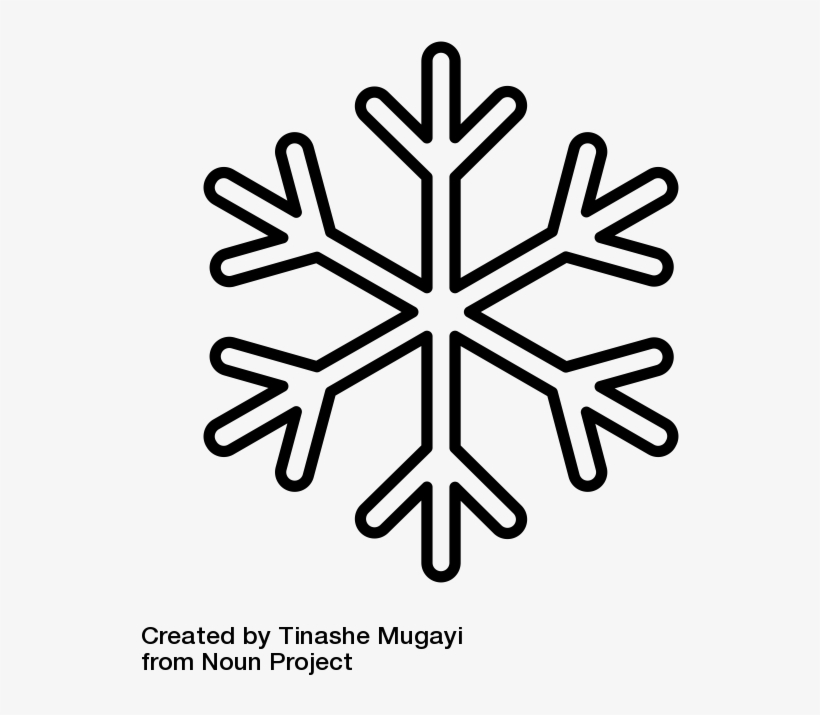 Noun 651629 Cc - Silhouette Snowflake, transparent png download