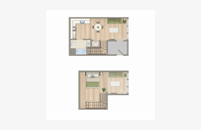 Santa Monica Apartments - Floor Plan, transparent png download