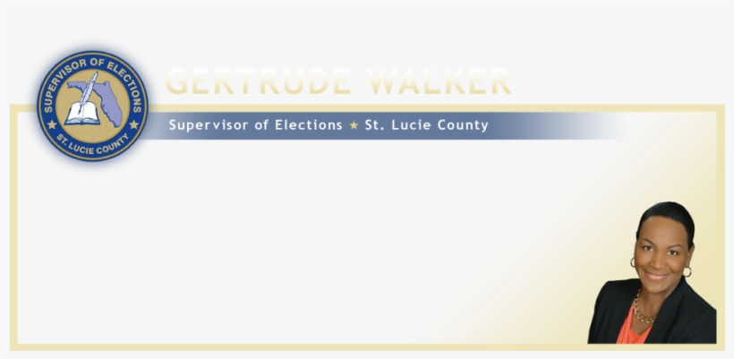 Lucie County Supervisor Of Elections Logo - Palm Beach County Supervisor Of Elections Logo, transparent png download