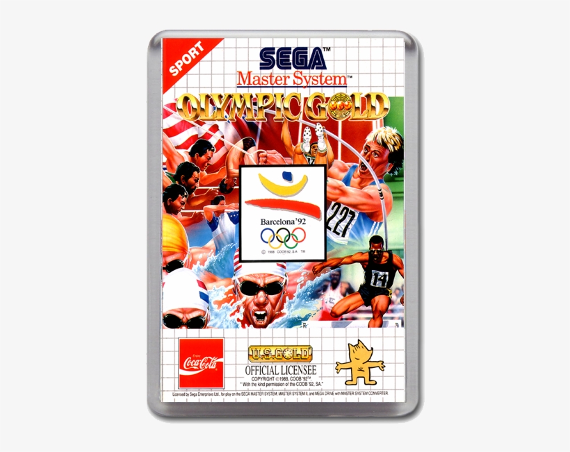 Olympic Gold Barcelona 92 Sega Master System Game Inspired - Olympic Gold Master System, transparent png download