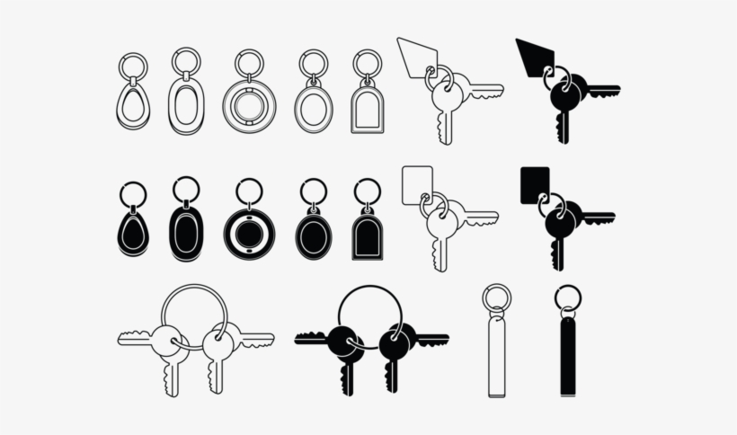Key Chains Icons - Keychain Square Icon, transparent png download