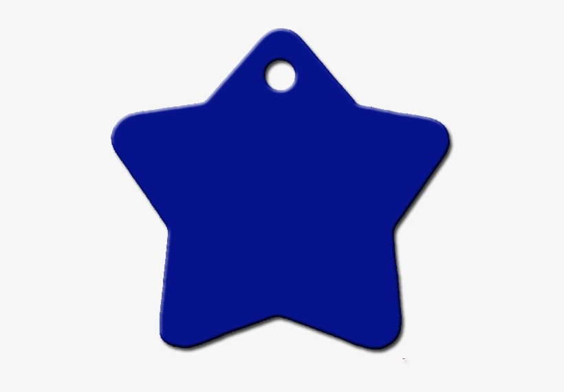 Estrella Azul Oscuro Placa Personalizada Para Perro - Circulos Con Estrellas Azules, transparent png download