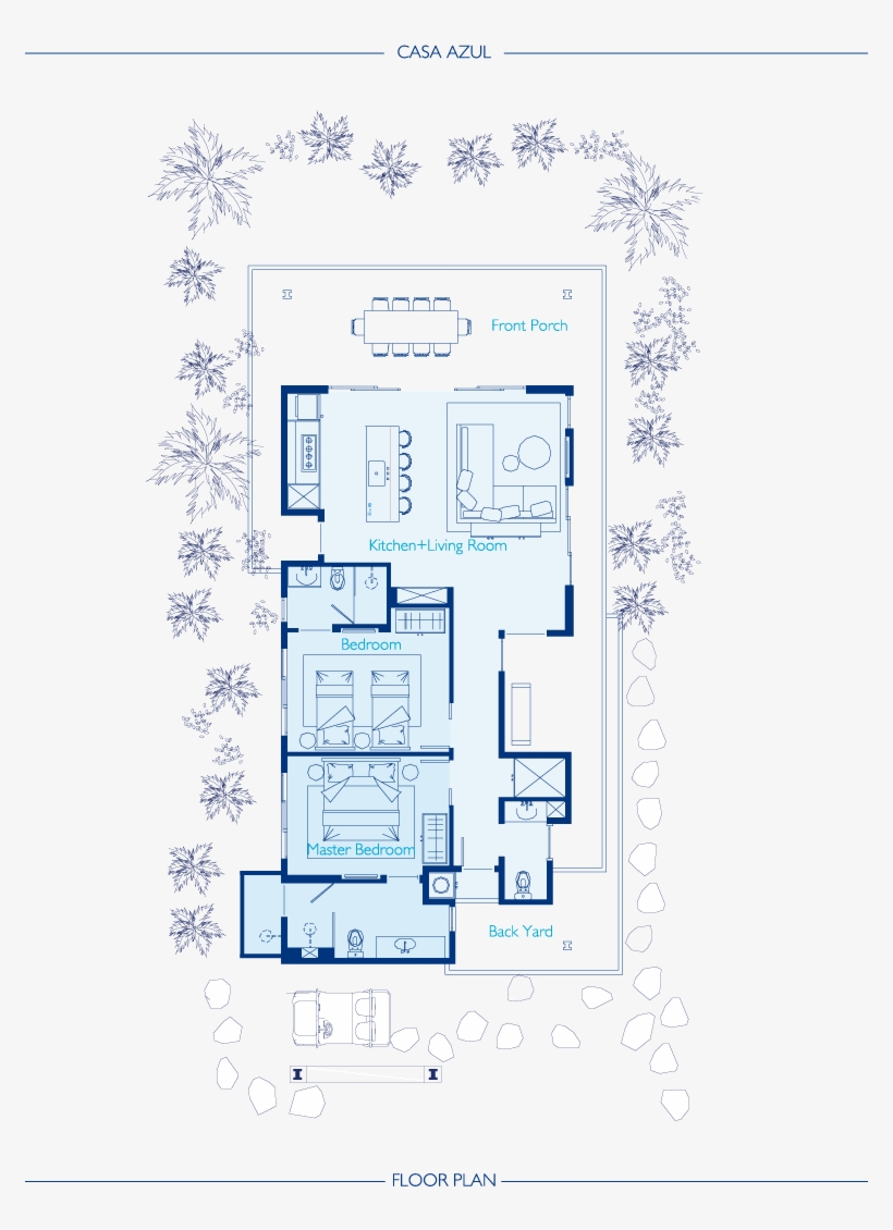 Estrella Floor Plan See On Master Plan - Casa Azul Floor Plans, transparent png download
