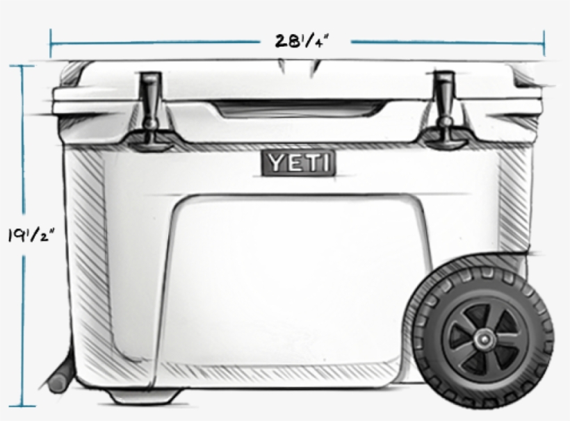 Yeti Tundra Haul Wheeled Cooler / Ice Chest - Tundra Haul, transparent png download