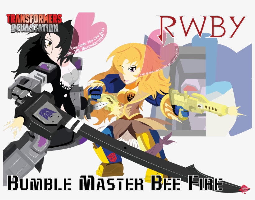 Blake Belladonna X Yang Xiao Long (in Transformers - Cartoon, transparent png download