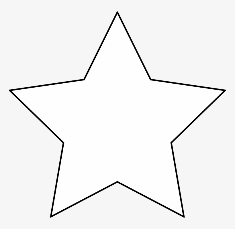 Star, Black, Bookmark, Favorite, Review, Geometric - White Star Icon Png, transparent png download