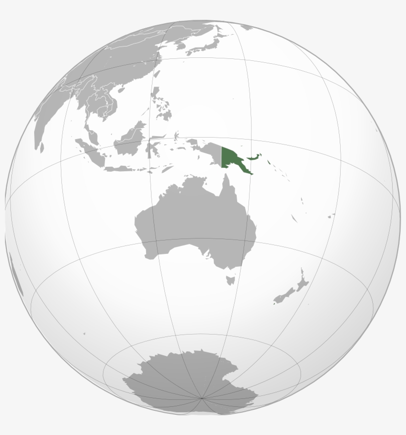 World Map With Png Highlighted - Oceania En El Globo Terraqueo, transparent png download