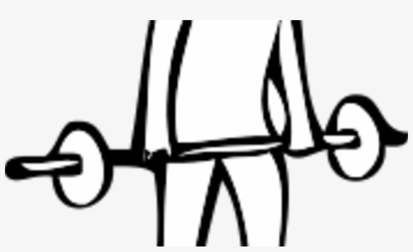 Weight Lifting Clipart - Drawing Of A Person Lifting Weights, transparent png download