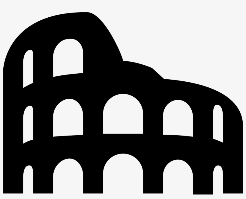 The Roman Colosseum Viewed From The Side, Long Abandoned - Coliseu Icon Png, transparent png download