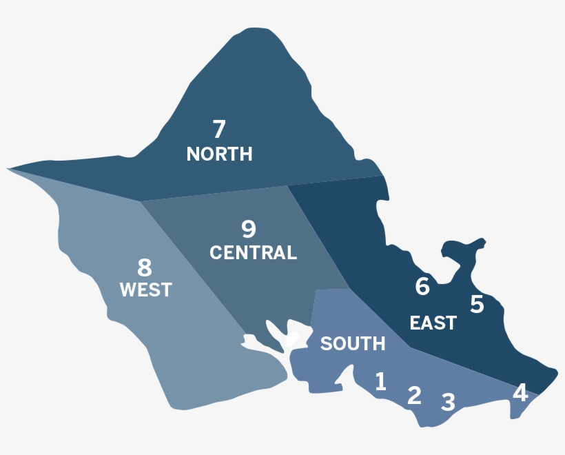 List Sotheby's Realty, Hawaii - Simple Map Of Oahu, transparent png download