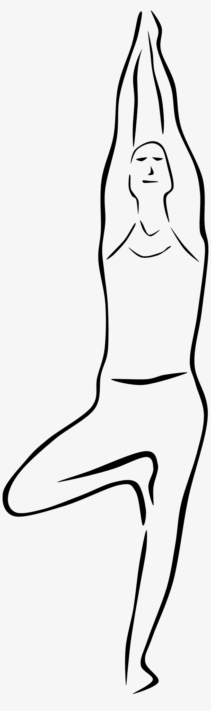 Gerald G Yoga Poses Stylized 5 999px 132 - Outline Of Yoga Asanas, transparent png download