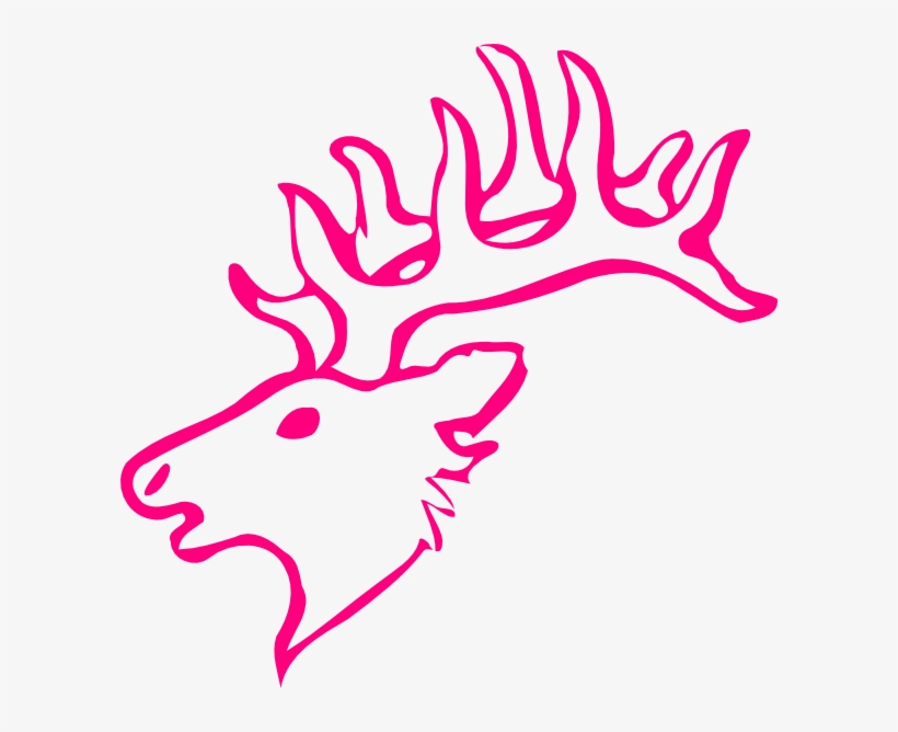 Small - Elk Head Drawing Easy, transparent png download
