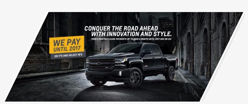Silverado Leasing Oct 2016 - All Black Chevrolet Silverado, transparent png download