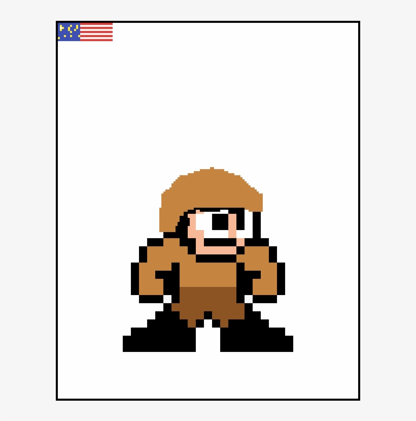 Murica - 8 Bit Mega Man Pixel, transparent png download