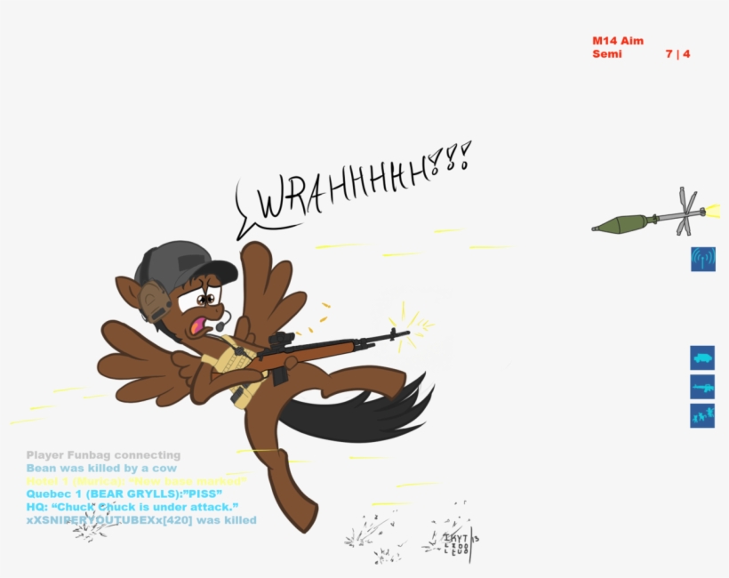 Arma, Gun, M14, Oc, Oc Only, Safe - Cartoon, transparent png download