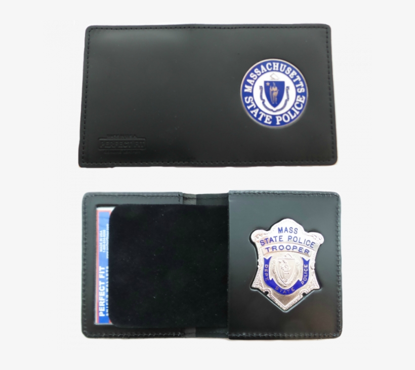 Mass State Police Perfect Fit Recessed Id Case Duty - Perfect Fit Duty Leather Badge Wallets, transparent png download