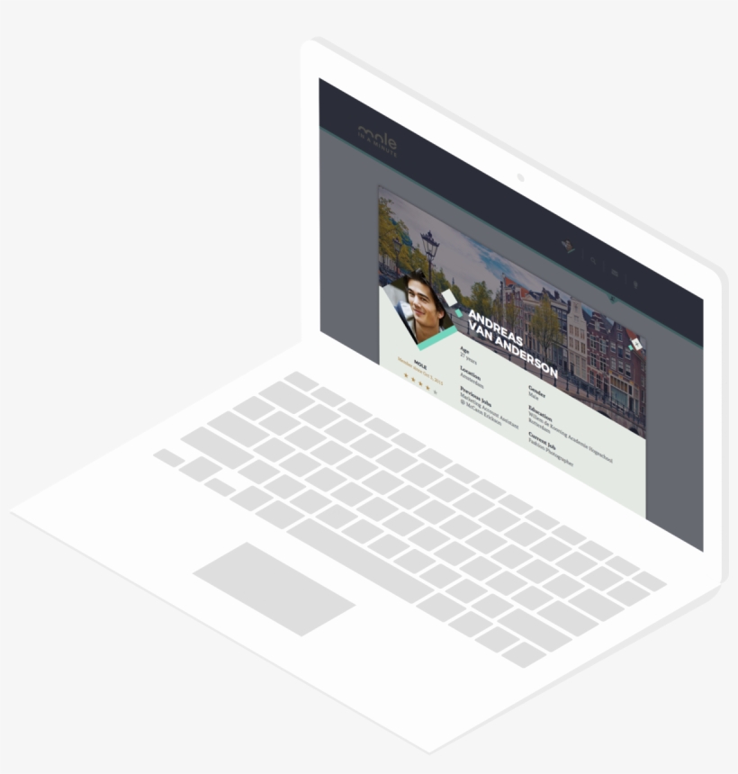Mole-laptop - Flat Panel Display, transparent png download
