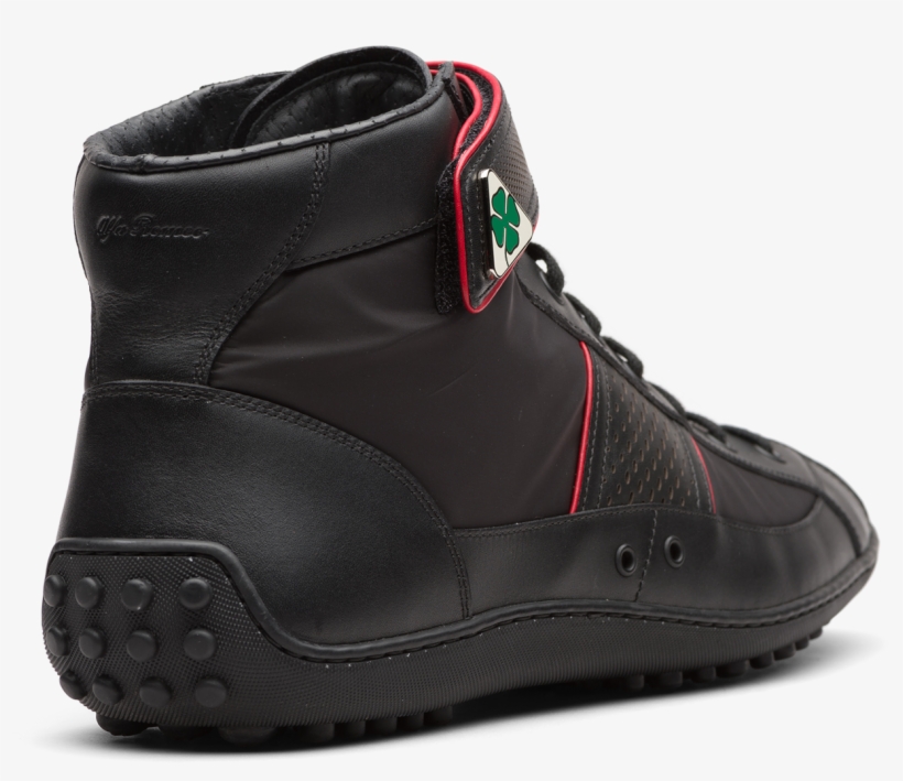 Alfa Romeo Quadrifoglio Calf Leather Nylon - Motorcycle Boot, transparent png download