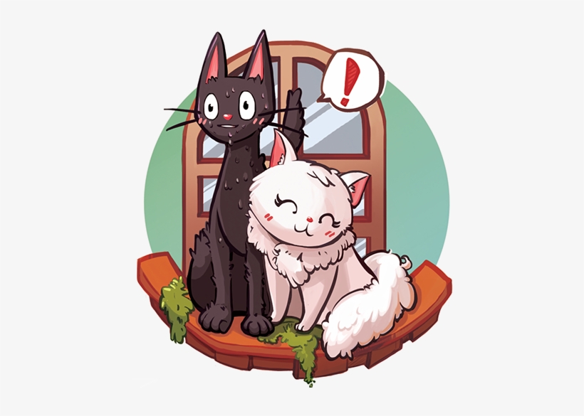 Kiki's Delivery Service Jiji And Lily - Cartoon, transparent png download