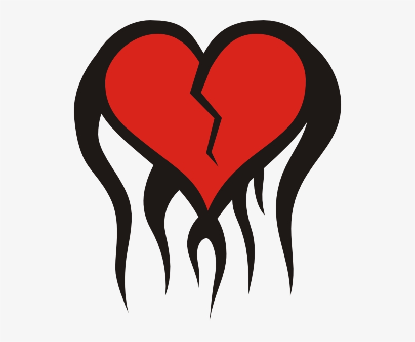 Broken Heart Clip Art - Broken Heart Vector Transparent, transparent png download