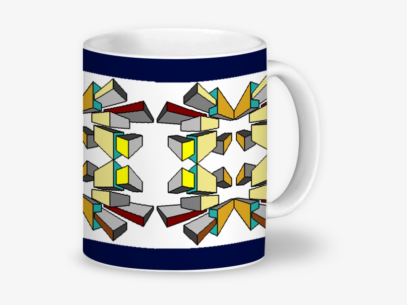 Caneca Figuras Geométricas 1 De Igino Imagensna - Coffee Cup, transparent png download