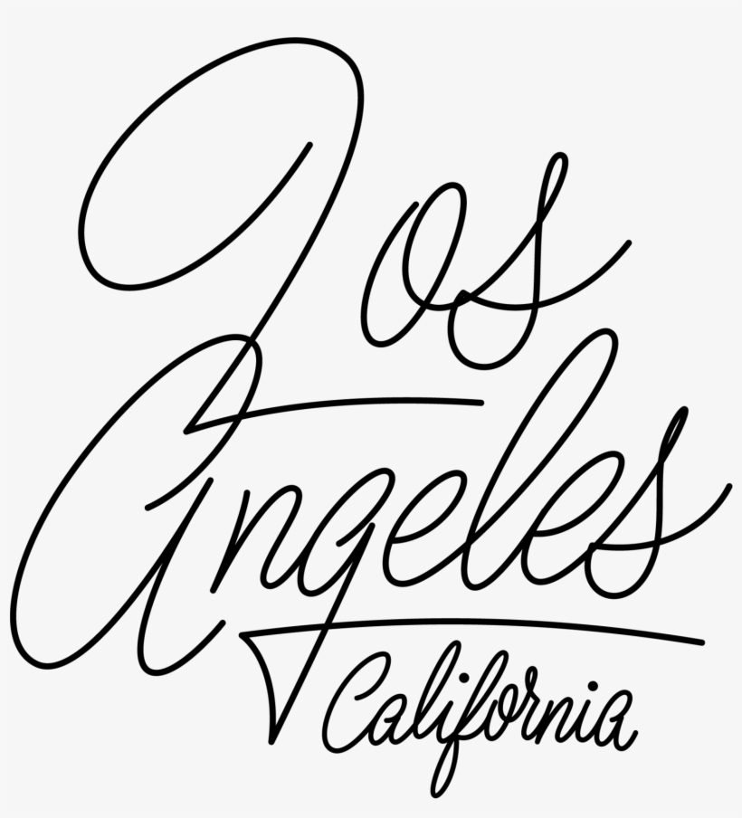 Drew Melton Type Lettering Pinterest - Los Angeles Typography, transparent png download
