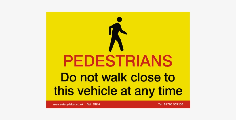 Pedestrian Crossrail Safety Sign - Sign, transparent png download