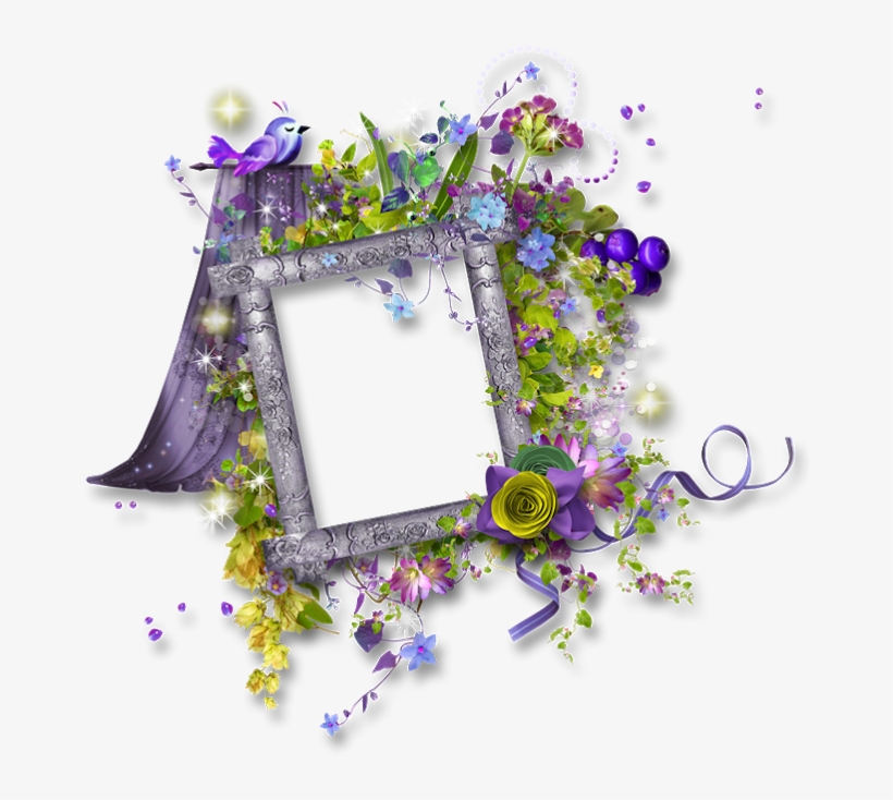 Porta-retrato Png Lilás Com Fundo Transparente Par - Red Png Cluster Frames, transparent png download