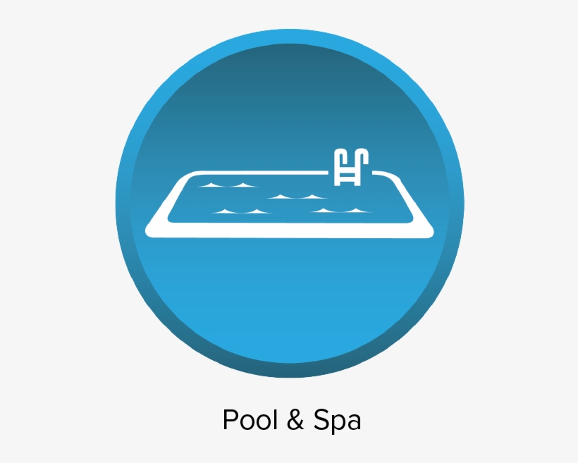 Pool & Spa Icon - Sign, transparent png download
