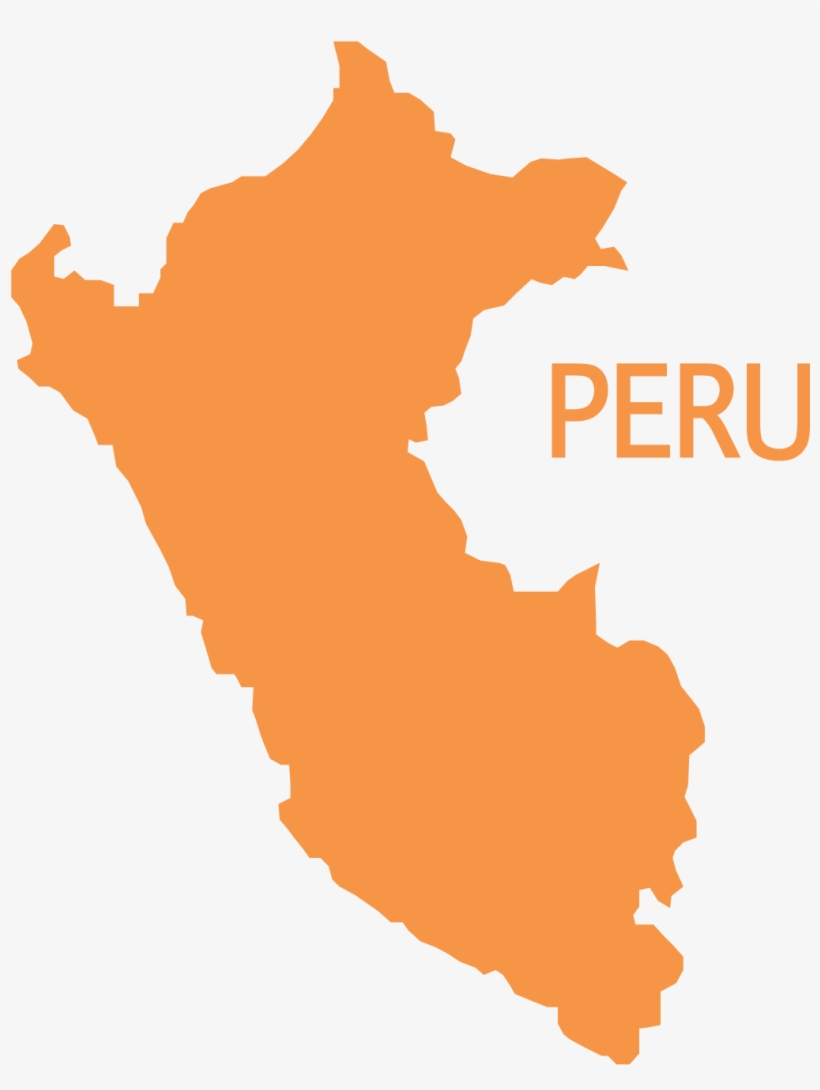 Peru - Peru Map Gray, transparent png download