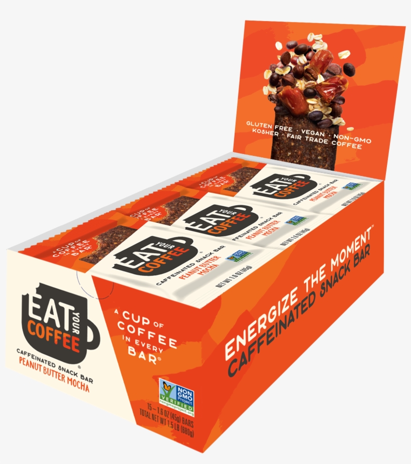 Peanut Butter Mocha Caffeinated Snack Bars - Snack, transparent png download
