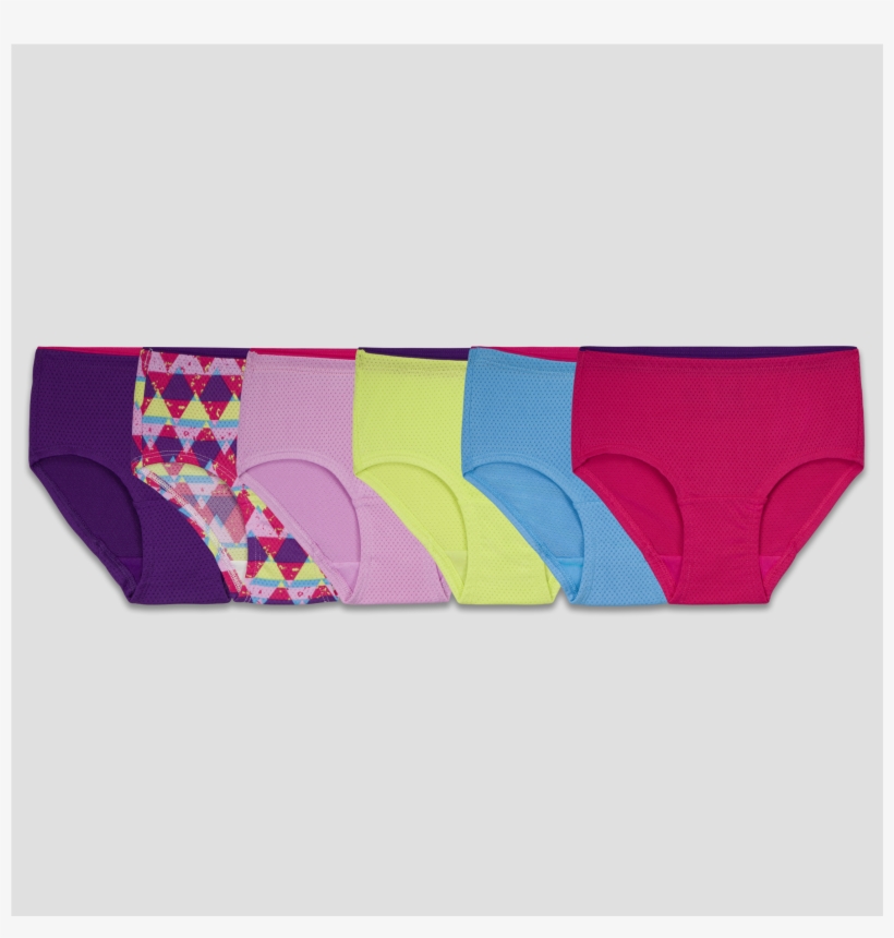 Girls' Breathable Micro-mesh Brief - Panties, transparent png download