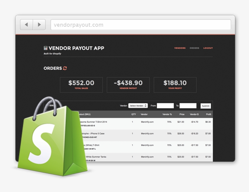 Vendor Payout Integrated With Shopify - Shopify Vendor Payout, transparent png download