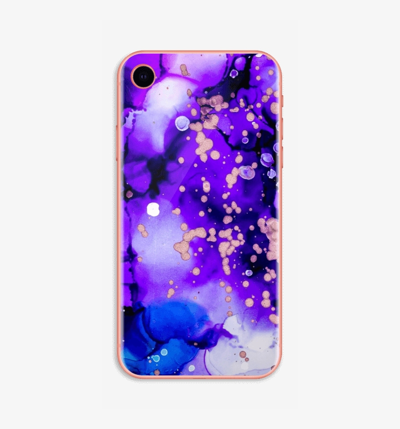 Purple Color Splash Skin Iphone Xr - Iphone, transparent png download