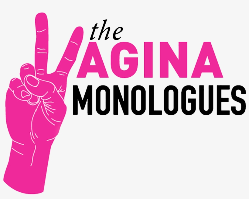Vagina Monologue Peace Sign Black Text No Background - Vagina Monologues Logo, transparent png download