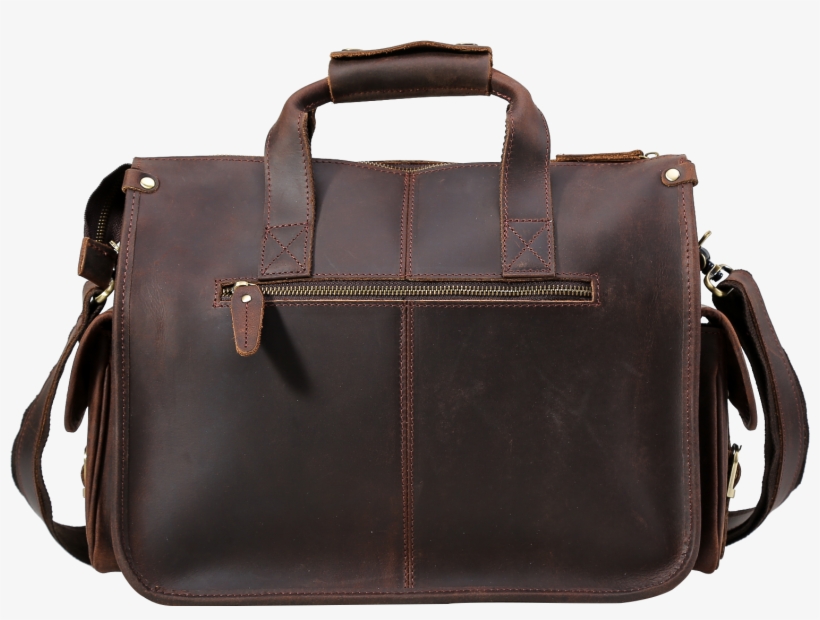 Image Of Cow Leather Men's Business Briefcase Retro - Briefcase, transparent png download