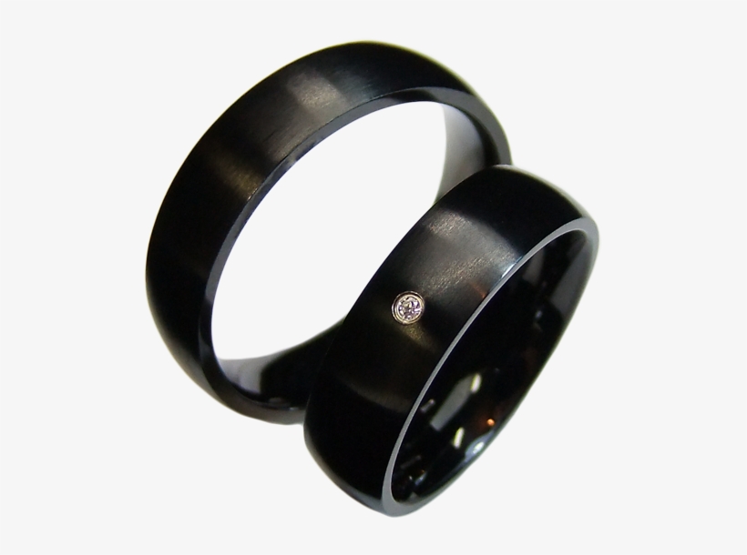 2 Black Trendy Friendship Rings Wedding Rings Couple - Bangle, transparent png download