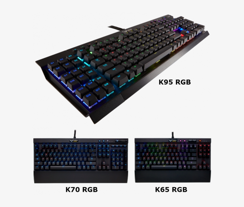 With Their Color-customizable, - K65 Vs K70 Size, transparent png download